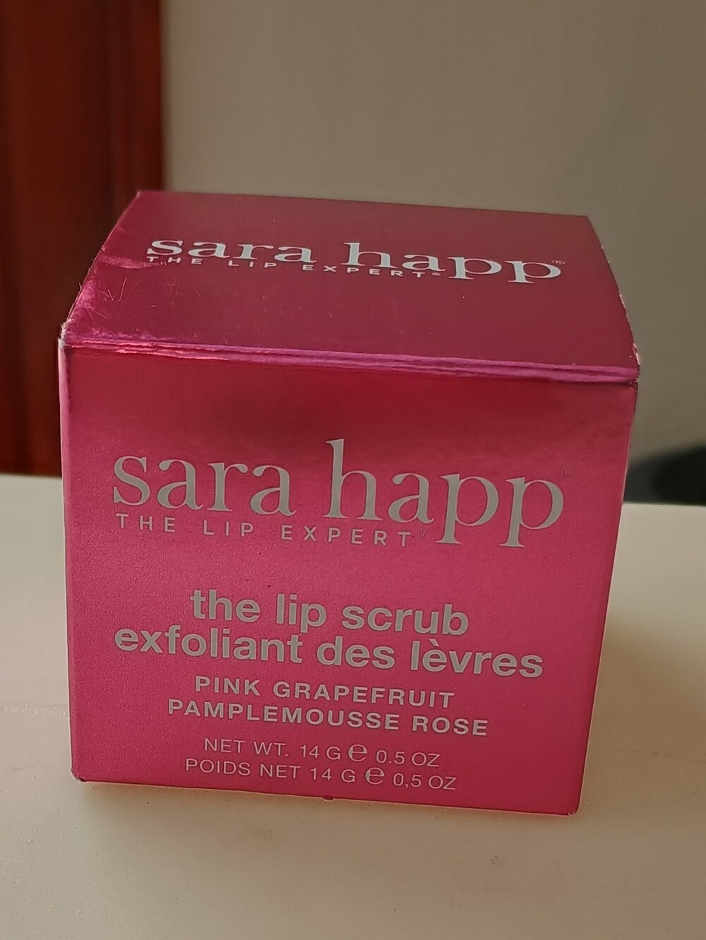 Sara Happ Lip Scrub Pink Grapefruit .5 Oz New